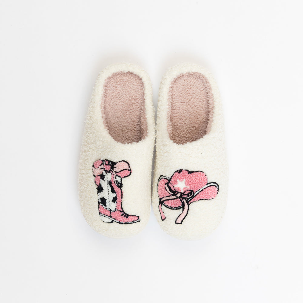 COWBOY SHERPA SLIPPERS