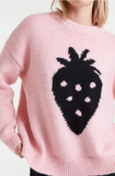 ONE BIG BLACK STRAWBERRY LIGHT PINK SW