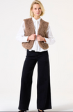 GILET TAUPE FURRY SHORT