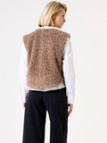 GILET TAUPE FURRY SHORT