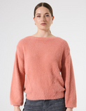 DRY SALMON EYELASH SWEATER