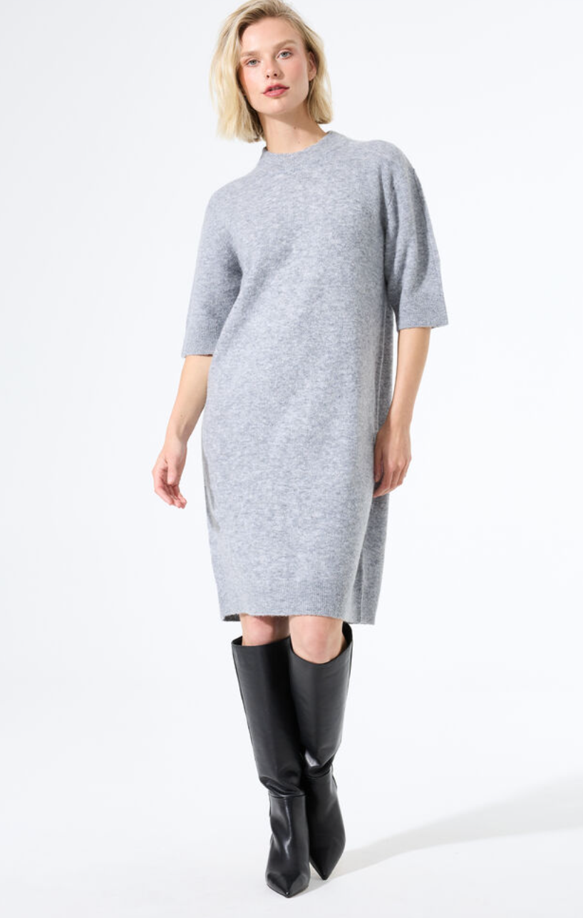 MIST HEATHER S/SLV SWEATER DR