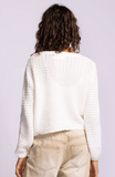 CARMERILLO WHITE 3D CROCHET CARDIGAN