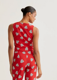 RED VEST W/POLKA HEARTS