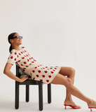 LADY BUG BEIGE KNIT SW TEE