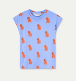 ORANGE DOGGY BLUE MUSCLE TEE