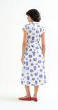 LOBSTER BLUE WHITE SUN DRESS BUTTONED