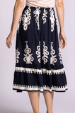 BELLINGHAM NAVY PRINT SKIRT