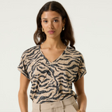 ANIMAL TEE BURNOUT VNECK