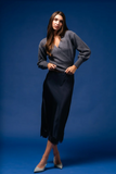 DYNA WRAP DENIM BLUE KNIT SW