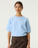BREEZE BLUE KNIT SWEATER TEE