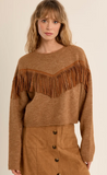CAMEL COWGIRL TASSLE RHINESTONE SW