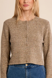 CANDY FLEX TAUPE KNIT CARDI