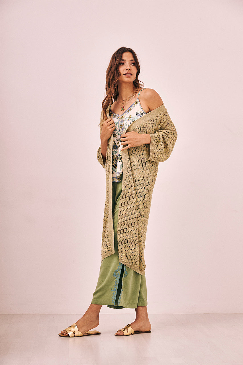 GAYA GREEN TEA GOLD LUREX COVERUP