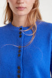 DEEP ROYAL CARDI W/TRIPLE BUTTONS