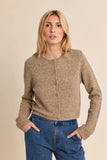 CANDY FLEX TAUPE KNIT CARDI