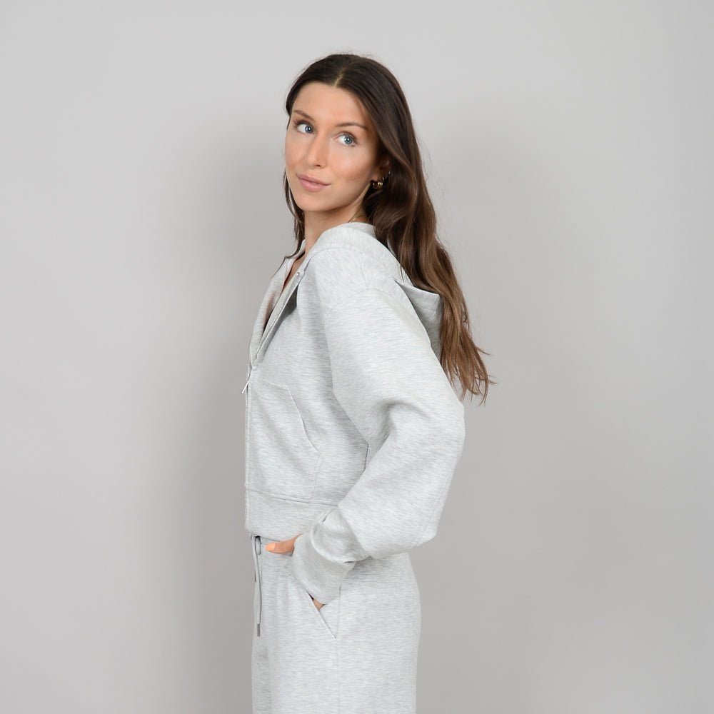 HAID GREY ZIP UP HOODIE