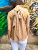 BODA TAN WAFFLE CREPE HIGH NECK