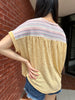 BOARD WALK ROLLER GOLD BURNOUT TEE
