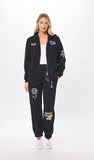 JOGGER SMILE HAPPY DAYS BLACK
