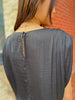 BRING IT IN BLACK SATEEN TOP