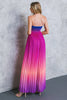 HAWAII SUNRISE OMBRE TUBE JUMPER PLEATED