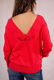 RED BOW BACK SW W/GOLD FLEX