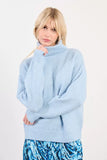 SIMPLE POWDER BLUE TNECK SWEATER