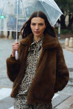 CATS ON ME FAUX FUR SHORT JACKET