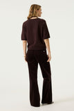 HAZEL BROWN S/SLV VNECK SWEATER