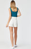 OFF WHITE CLARA 90S HIGH JEAN SHORTS