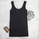 DBL HEATHER BLK TANK