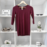 CEST MOI BORDEAUX 3/4 SLV TOP
