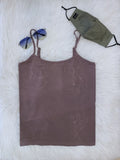 BAMBOO SHORT MOCHA CAMI - LOUNGEWEAR