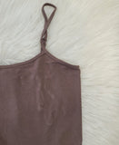 BAMBOO SHORT MOCHA CAMI - LOUNGEWEAR