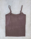 BAMBOO SHORT MOCHA CAMI - LOUNGEWEAR