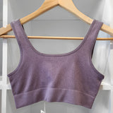 RIB BAMBOO SPORT MAUVE BRA
