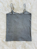 BAMBOO SHORT CAMI SILVER HEATHER (4505503367229)