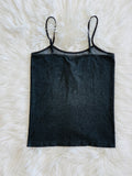 BAMBOO SHORT CAMI HEATHER BLACK (4505503334461)