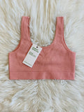 RIB BAMBOO BLUSH SPORTS BRA REVERSIBLE (4509452206141)