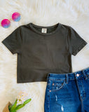 CROP BAMBOO TEE OLIVE (4509451747389)