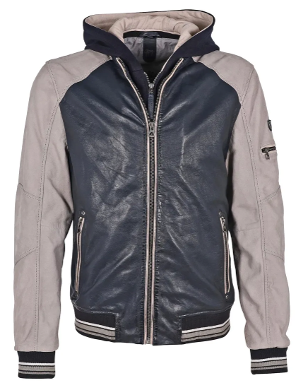 HARPER FRENCH NAVY LEATHER VARSITY SUSTA