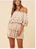 TX SAND STRIPE CINCH DRESS SURF GYPSY