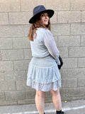 SAGE SILVER MONACO CINCH DRESS