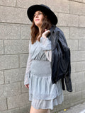SAGE SILVER MONACO CINCH DRESS