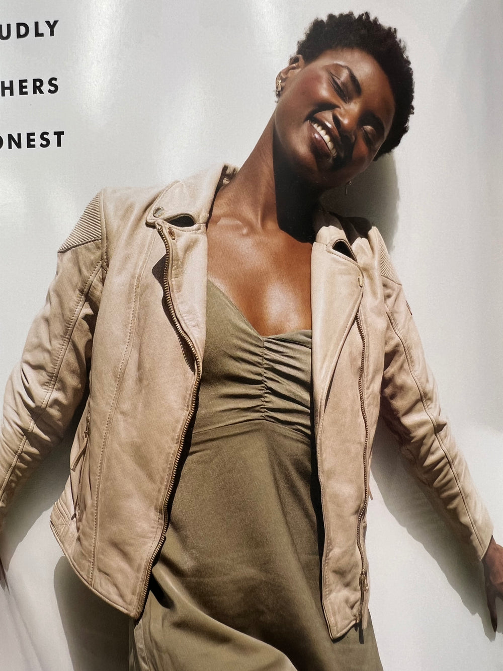 RAIZEL BEIGE/GOLD ETHICAL LEATHER