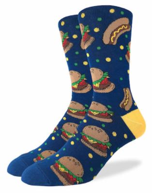 MENS BURGERS N HOTDOGS SOCKS