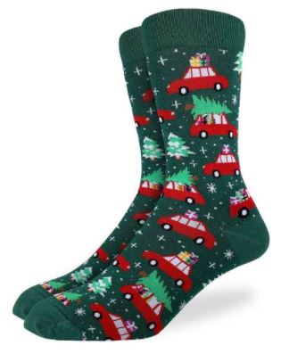 MENS CHRISTMAS TREE SOCKS